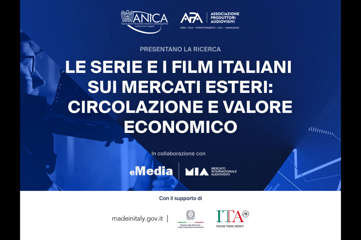 immagine articolo APA e ANICA presentano la ricerca “Le serie e i film italiani sui mercati esteri: circolazione e valore economico”